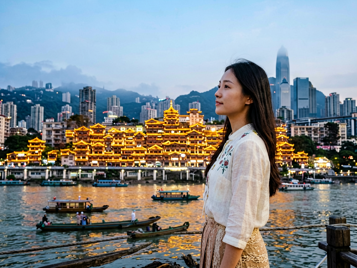 福州上下杭夜景拍照攻略：避开人海，拍出最有闽韵感的照片