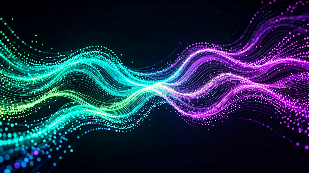 Beautiful data visualization artwork, flowing stre