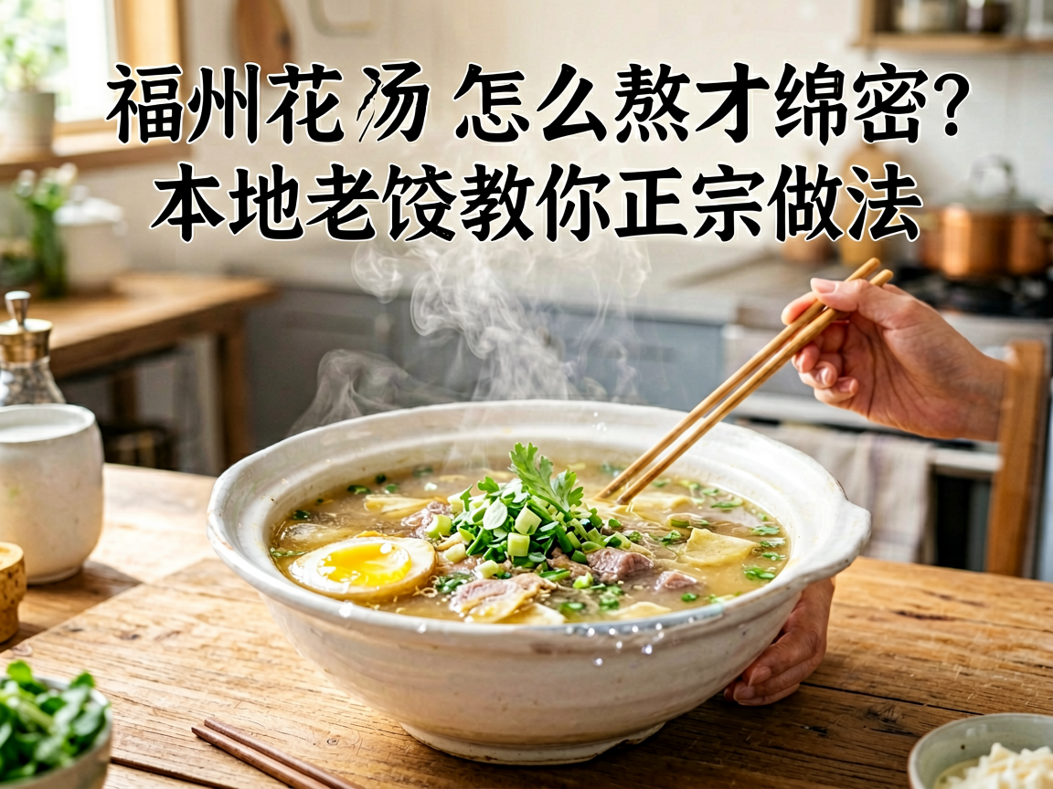 福州花生汤怎么熬才绵密?本地老饕教你正宗做法